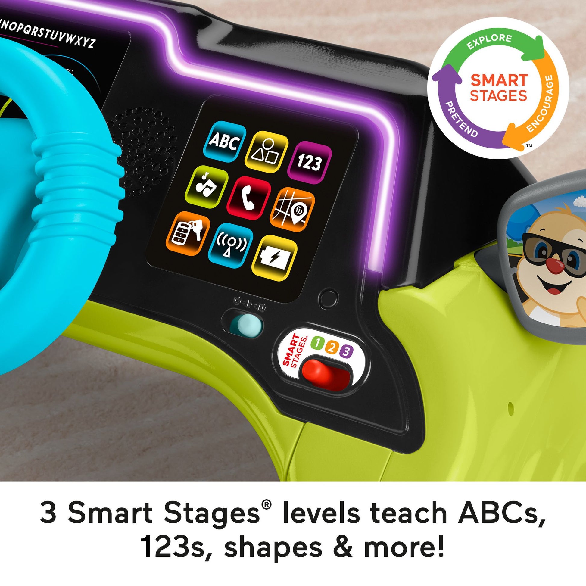 Fisher-Price Laugh & Learn - Sit & Steer Driver - Toyworld NZ