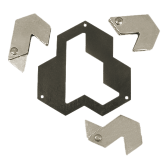 Huzzle Puzzle Cast Hexagon