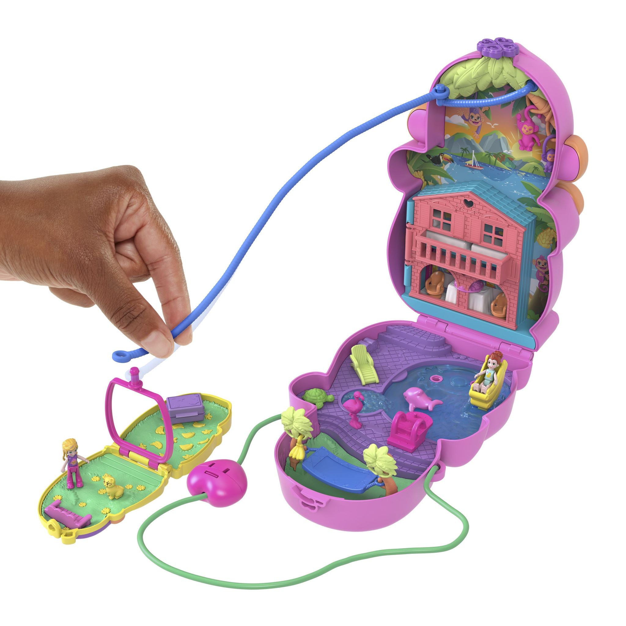Polly Pocket Momma Monkey & Baby Wearable Compact