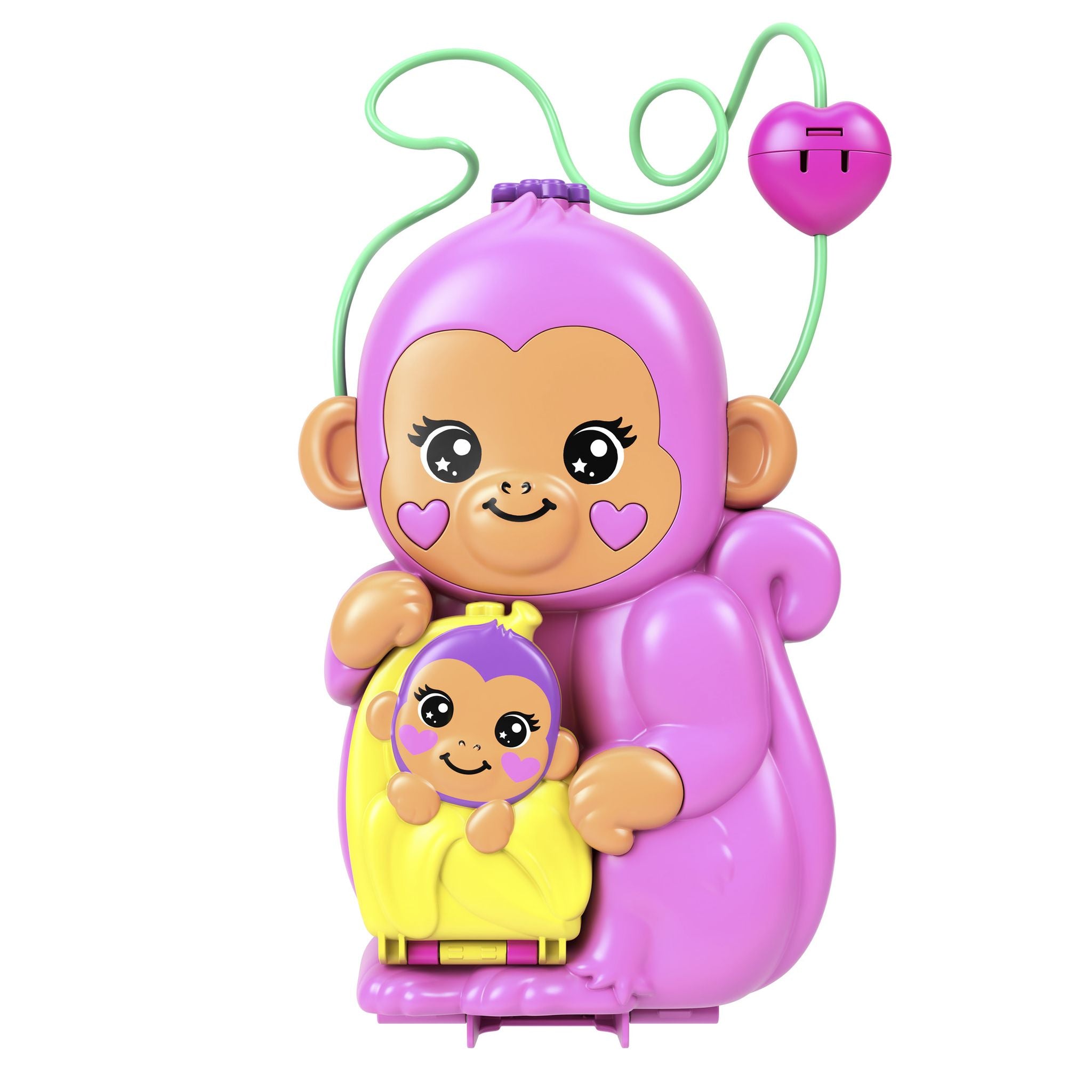 Polly Pocket Momma Monkey & Baby Wearable Compact