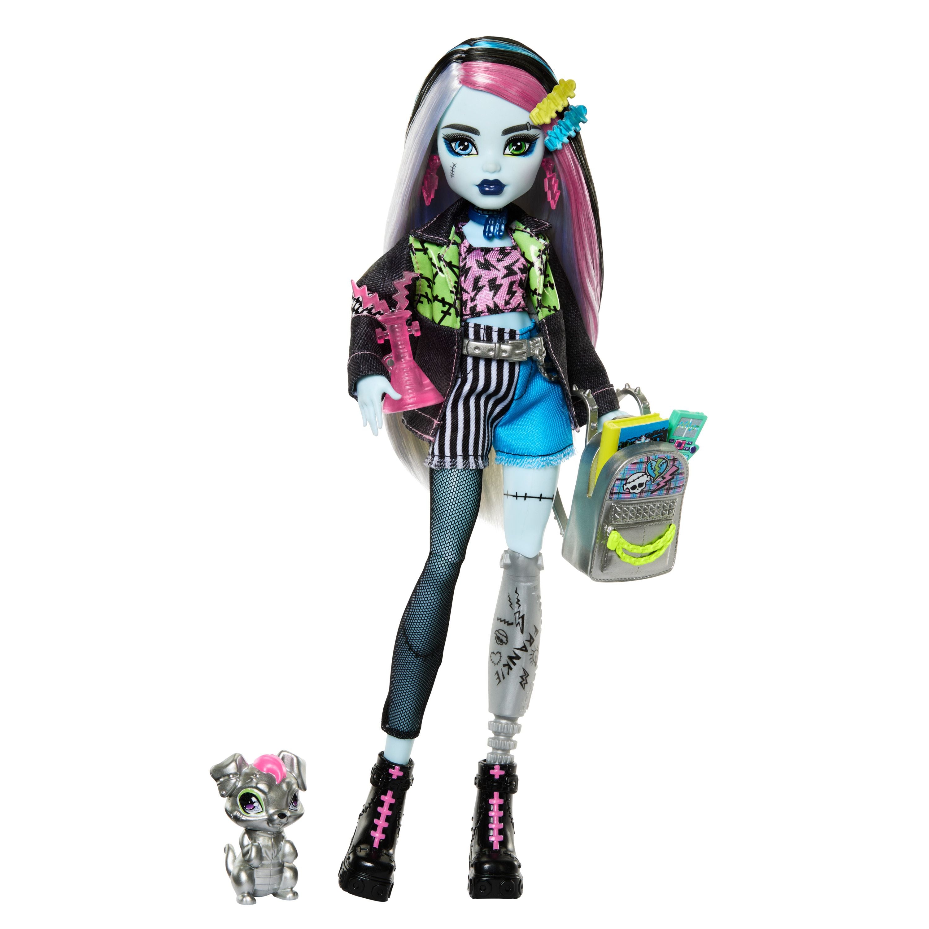 Monster High Frankie Stein With Pet Watzie Doll Set