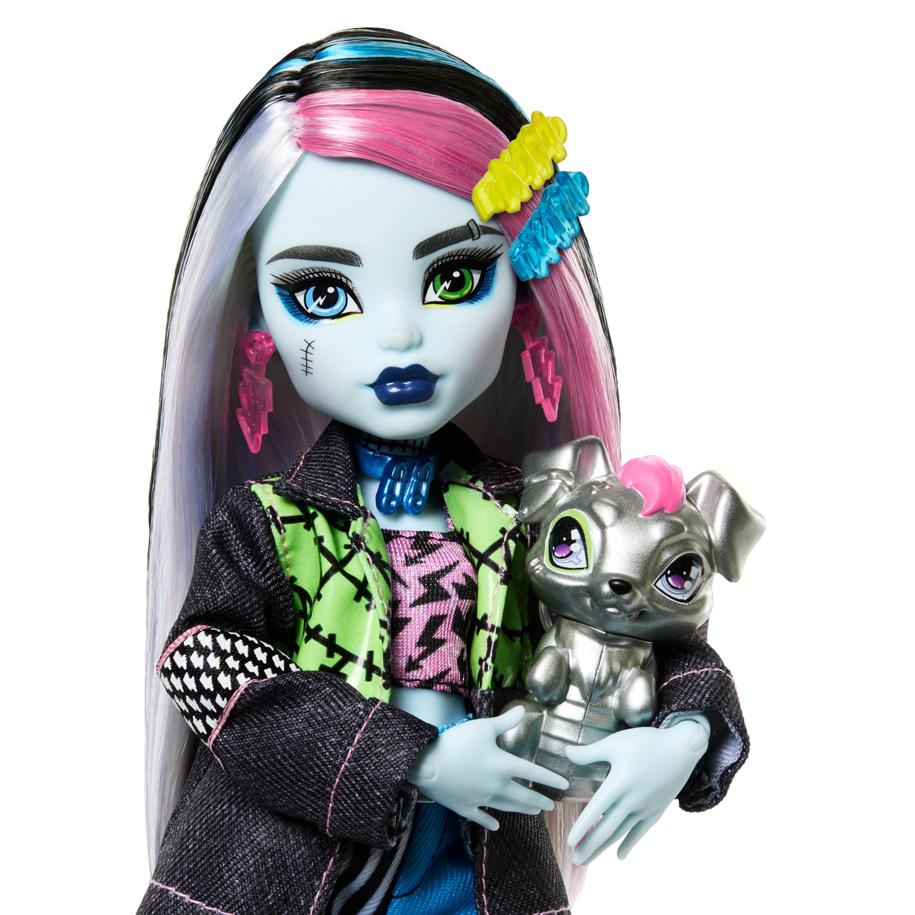 Monster High Frankie Stein With Pet Watzie Doll Set