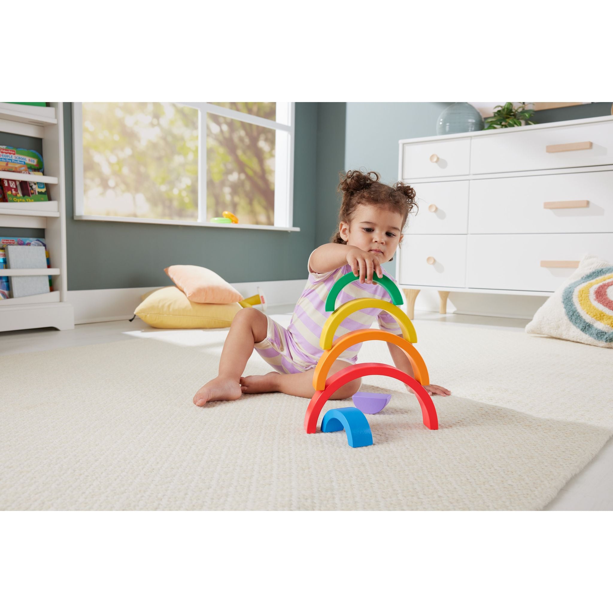 Fisher-Price Wooden Stacking Rainbow