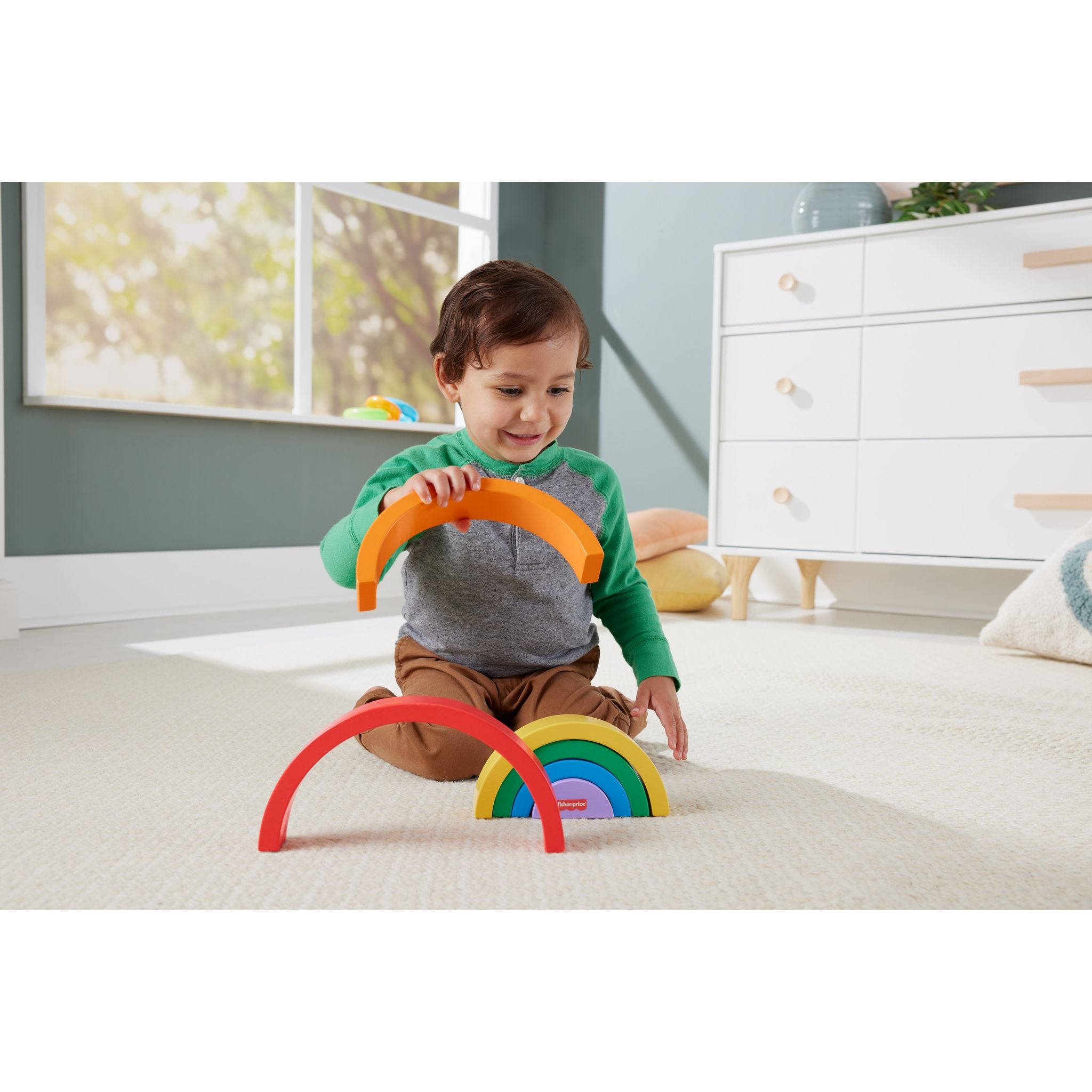 Fisher-Price Wooden Stacking Rainbow