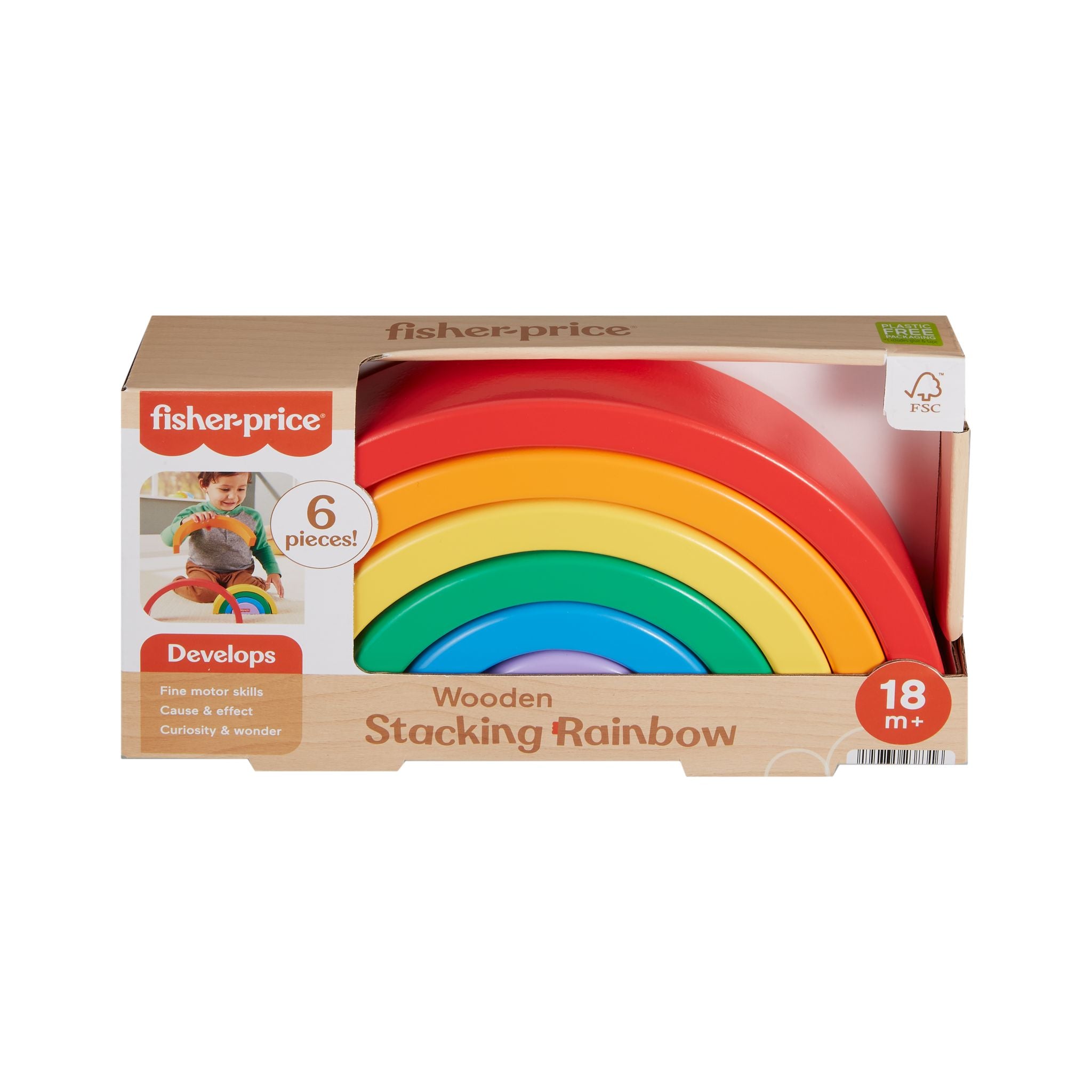 Fisher-Price Wooden Stacking Rainbow