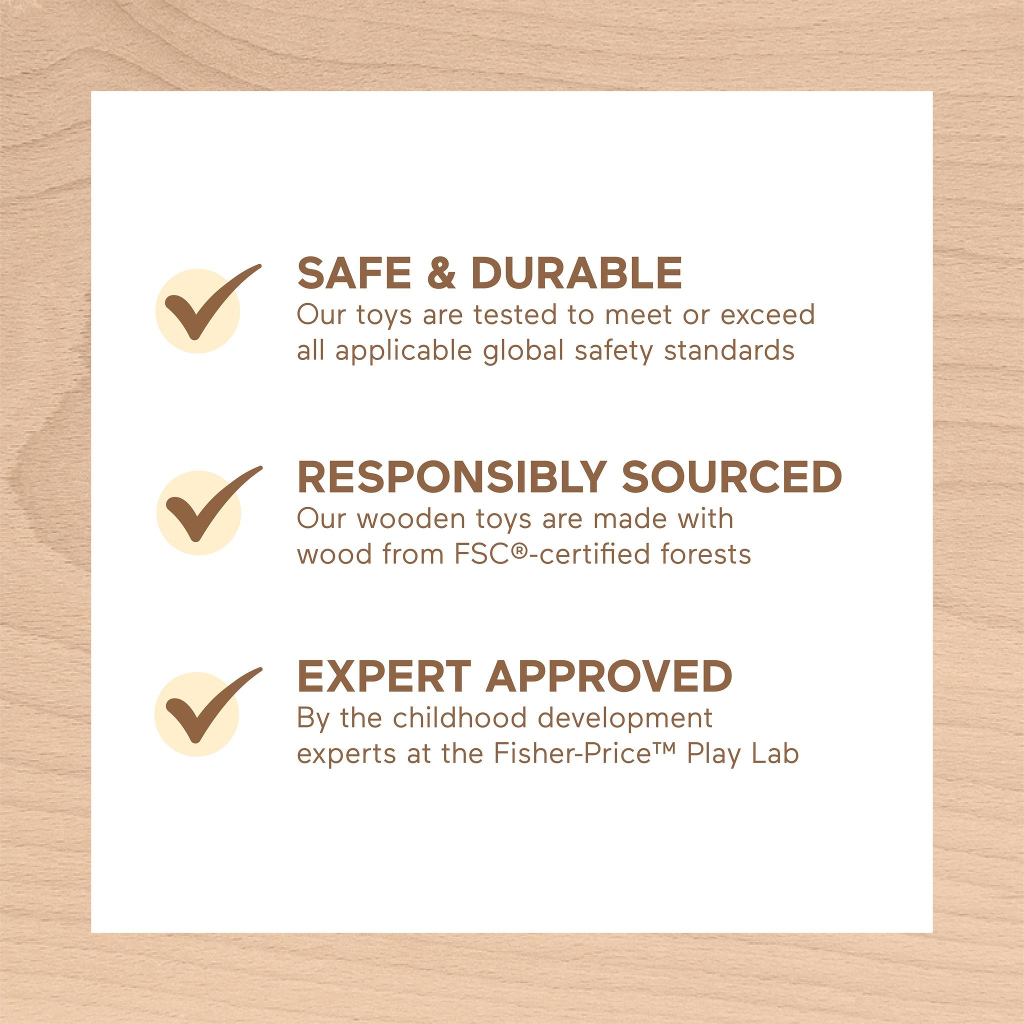 Fisher-Price Wood Stacking Shape Sorter