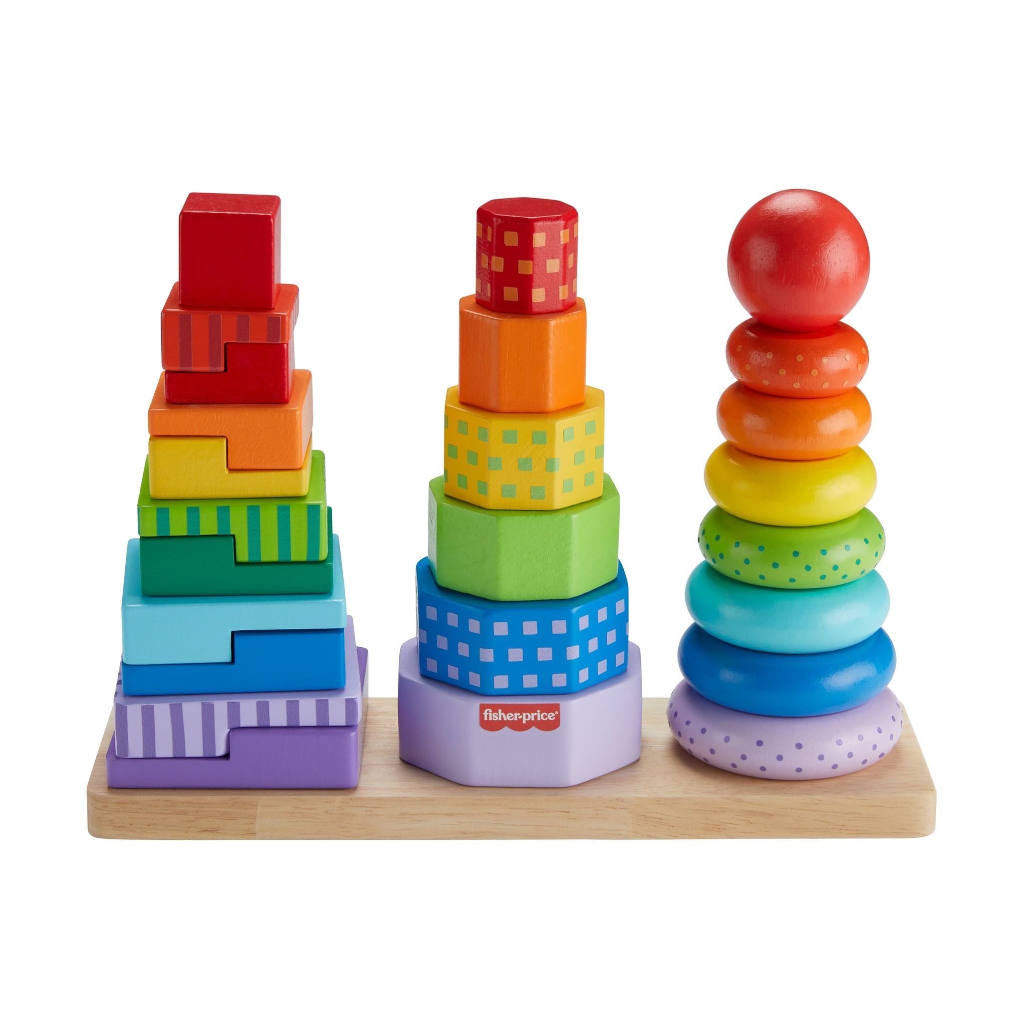 Fisher-Price Wood Stacking Shape Sorter