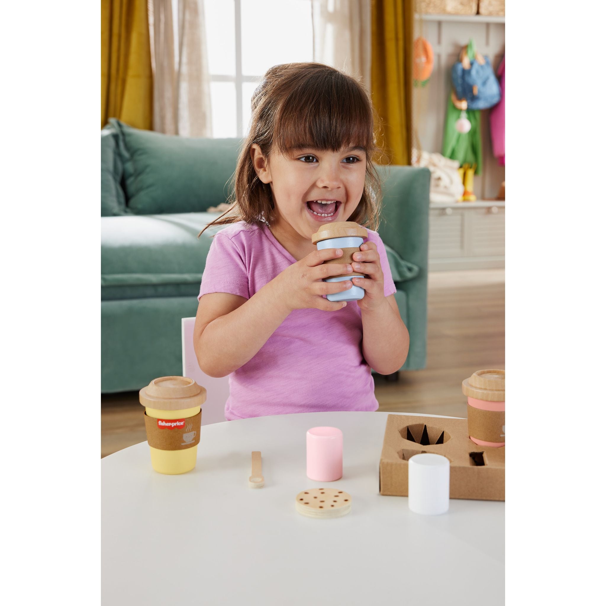 Fisher-Price Wooden Coffee To Go Set