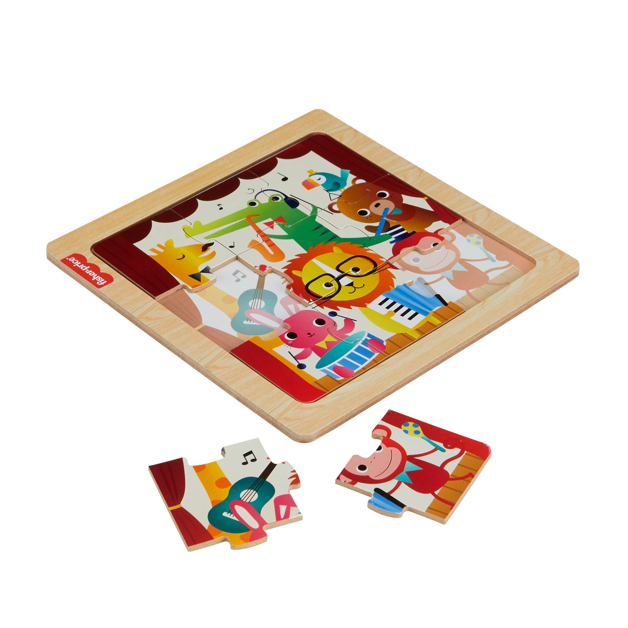 Fisher-Price Wooden Jigsaw Puzzle - Instruments