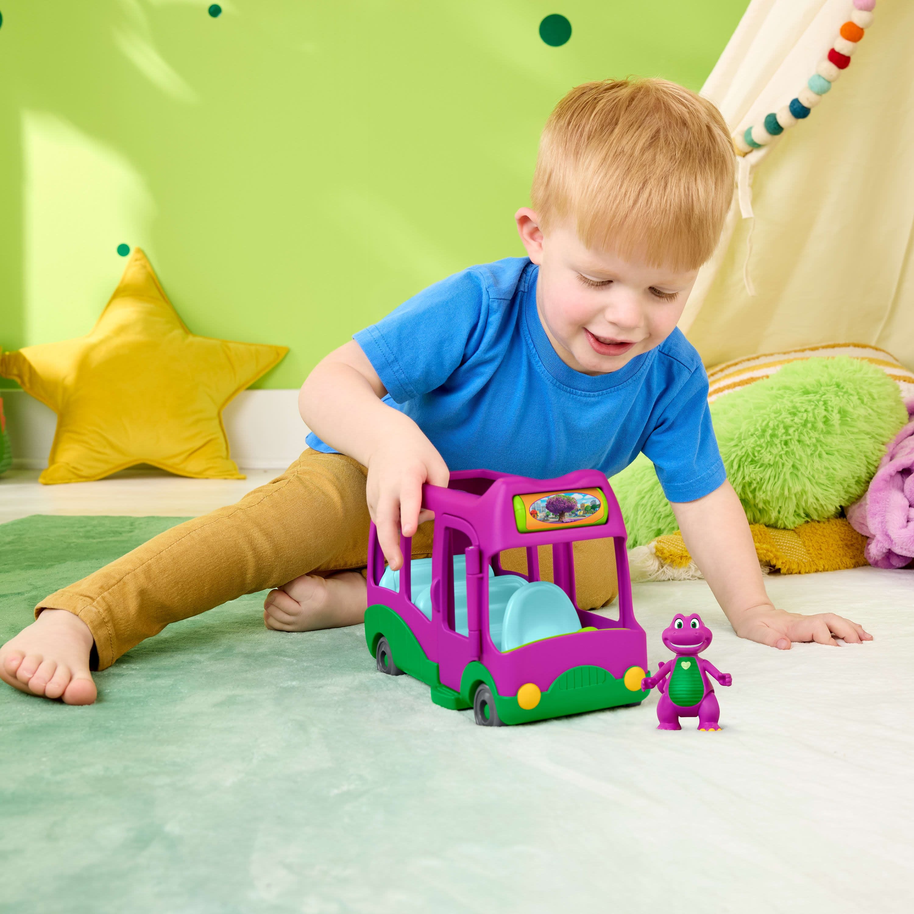 Fisher-Price Barney's World Adventure Bus – Toyworld NZ