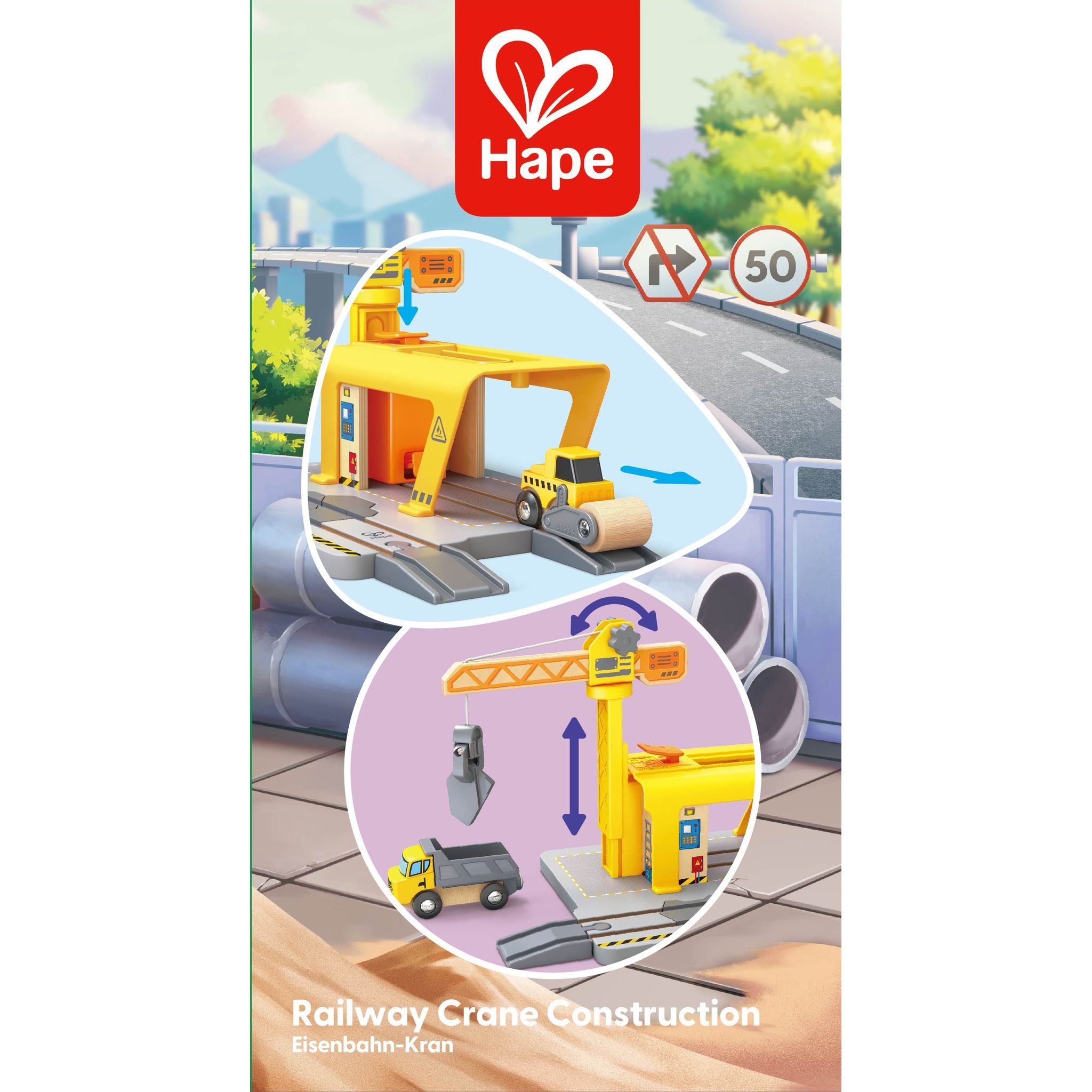 Hape Railway Crane Construction