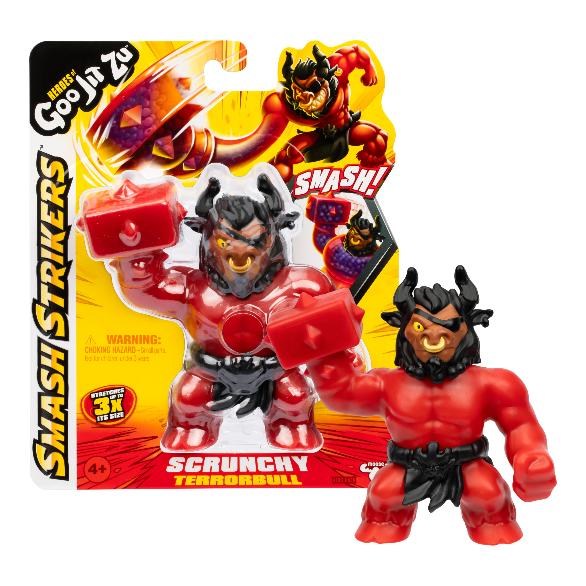 Heroes Of Goo Jit Zu Series 12 Smash Strikers Hero Scrunchy Terror Bull