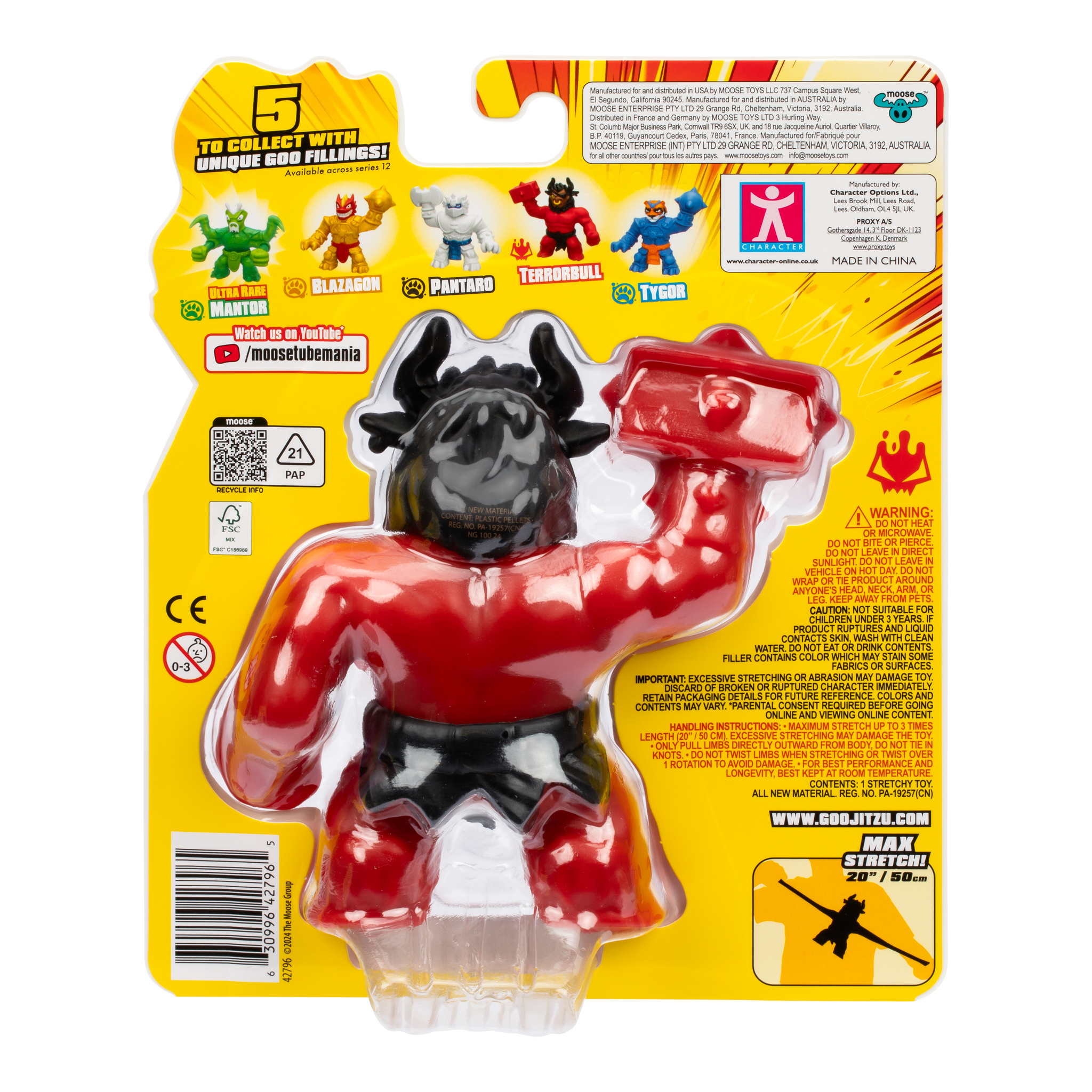 Heroes Of Goo Jit Zu Series 12 Smash Strikers Hero Scrunchy Terror Bull