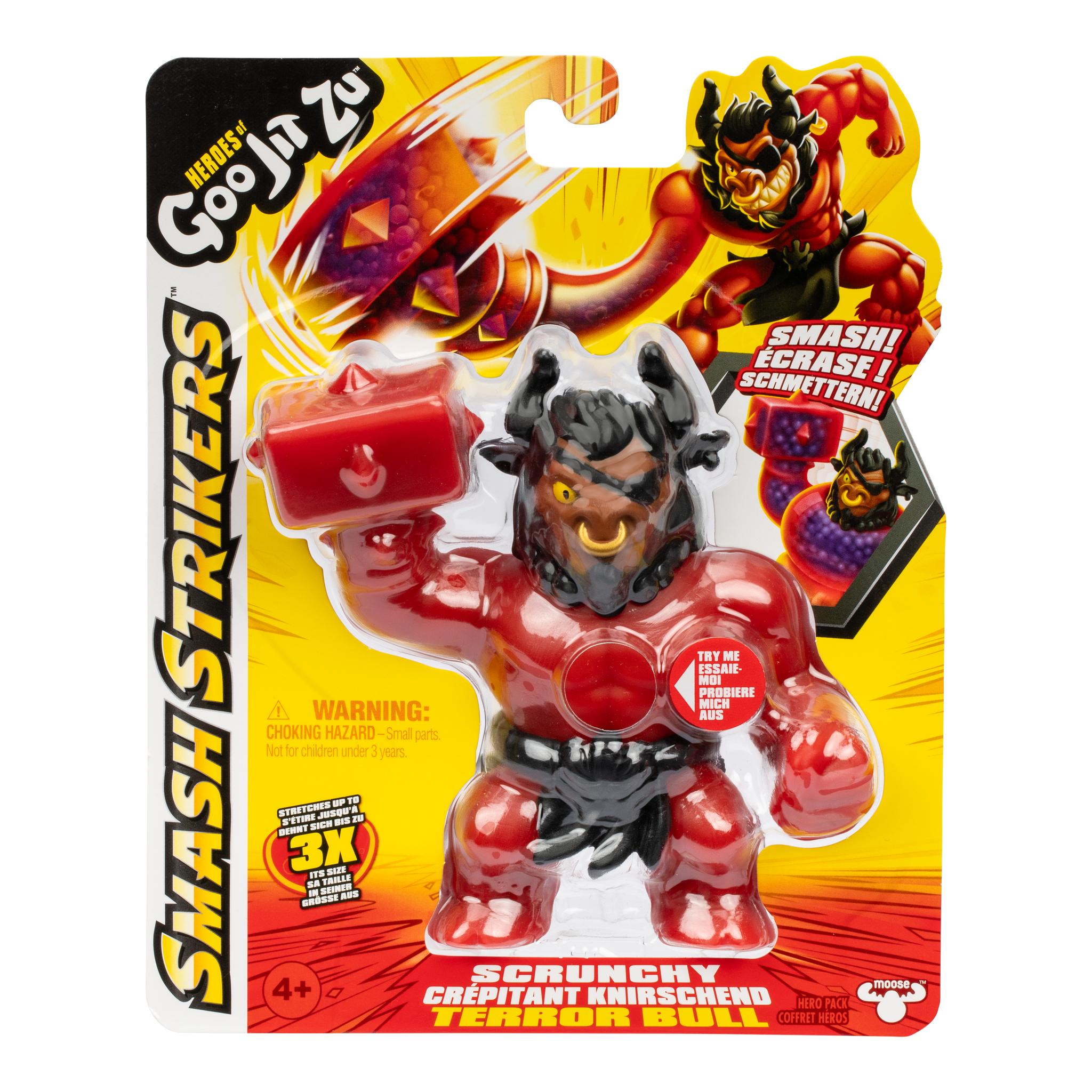 Heroes Of Goo Jit Zu Series 12 Smash Strikers Hero Scrunchy Terror Bull