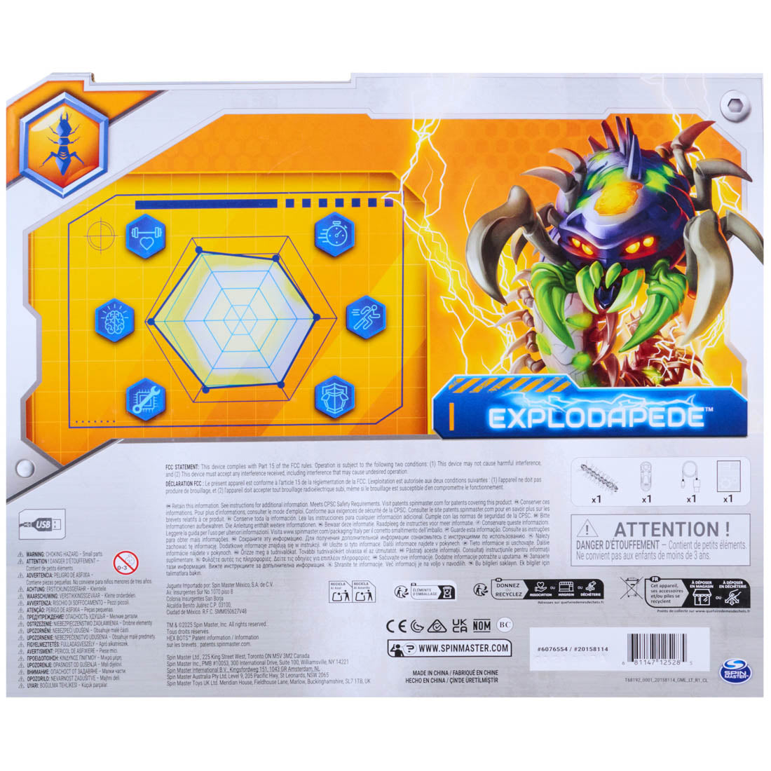 Hex Bots Remote Control Exploding Centipede