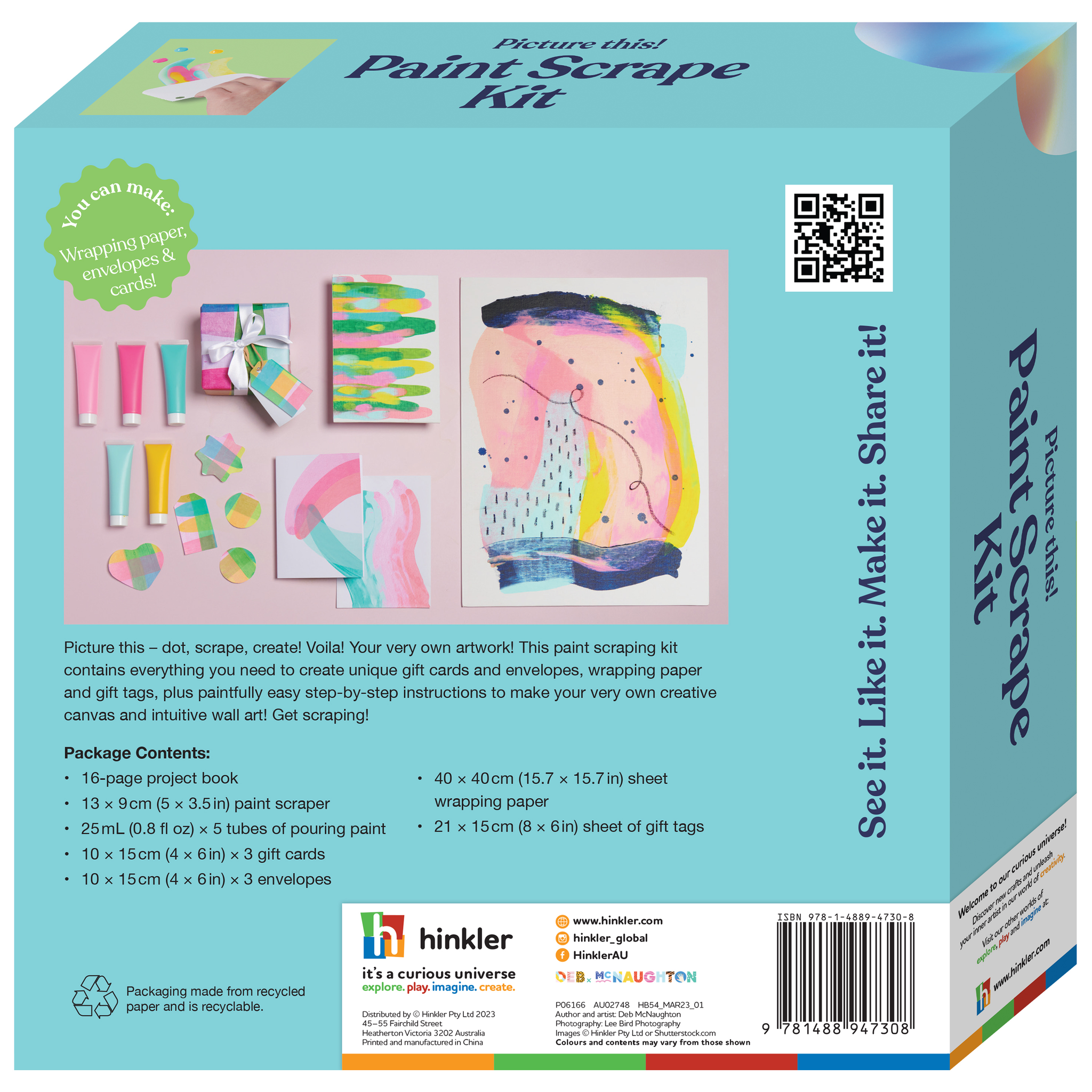 Omc! Picture This Paint Scrape Art Kit