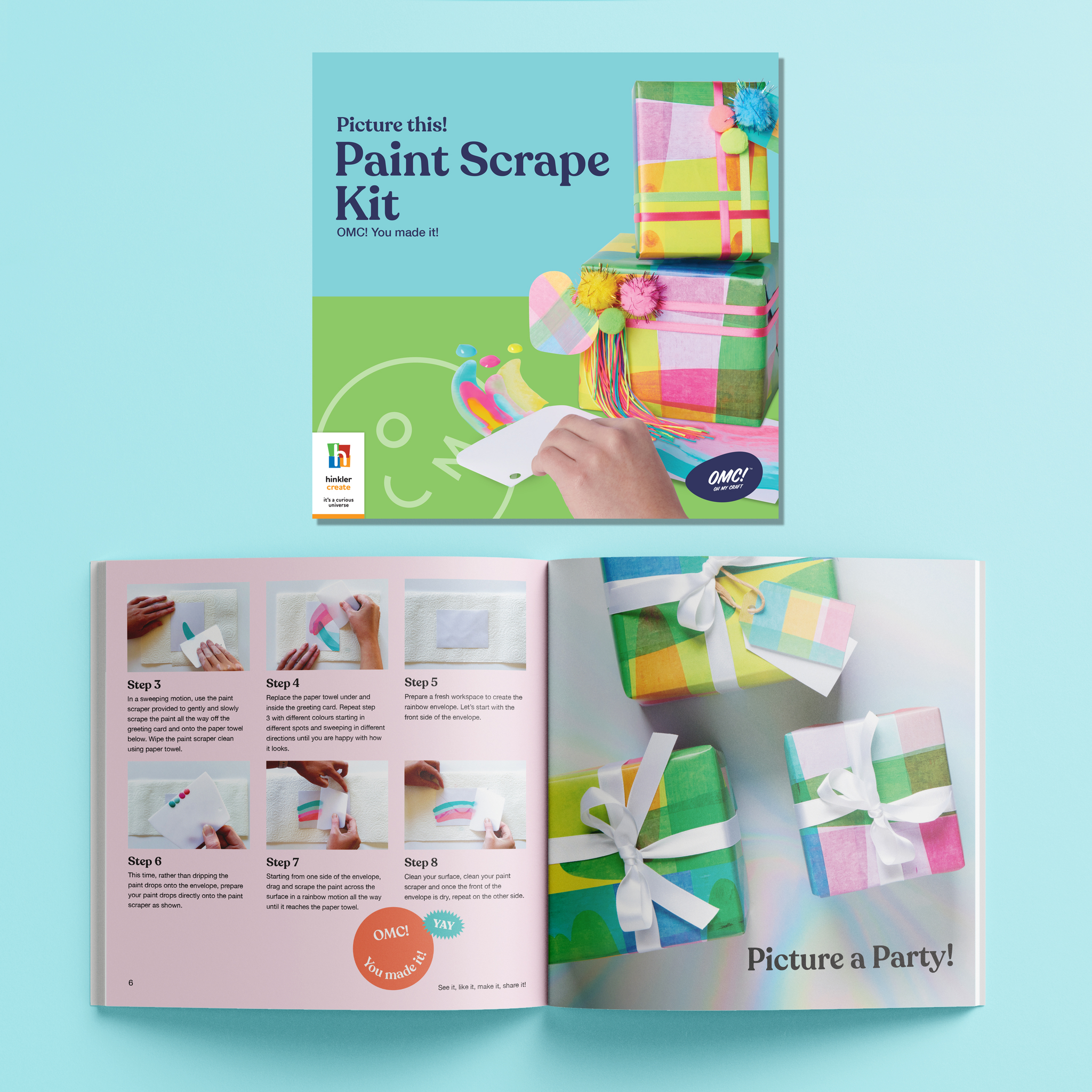 Omc! Picture This Paint Scrape Art Kit