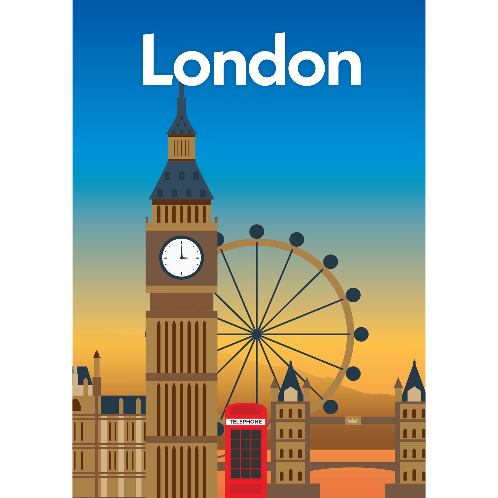 Travel Poster 300pc Jigsaw: London