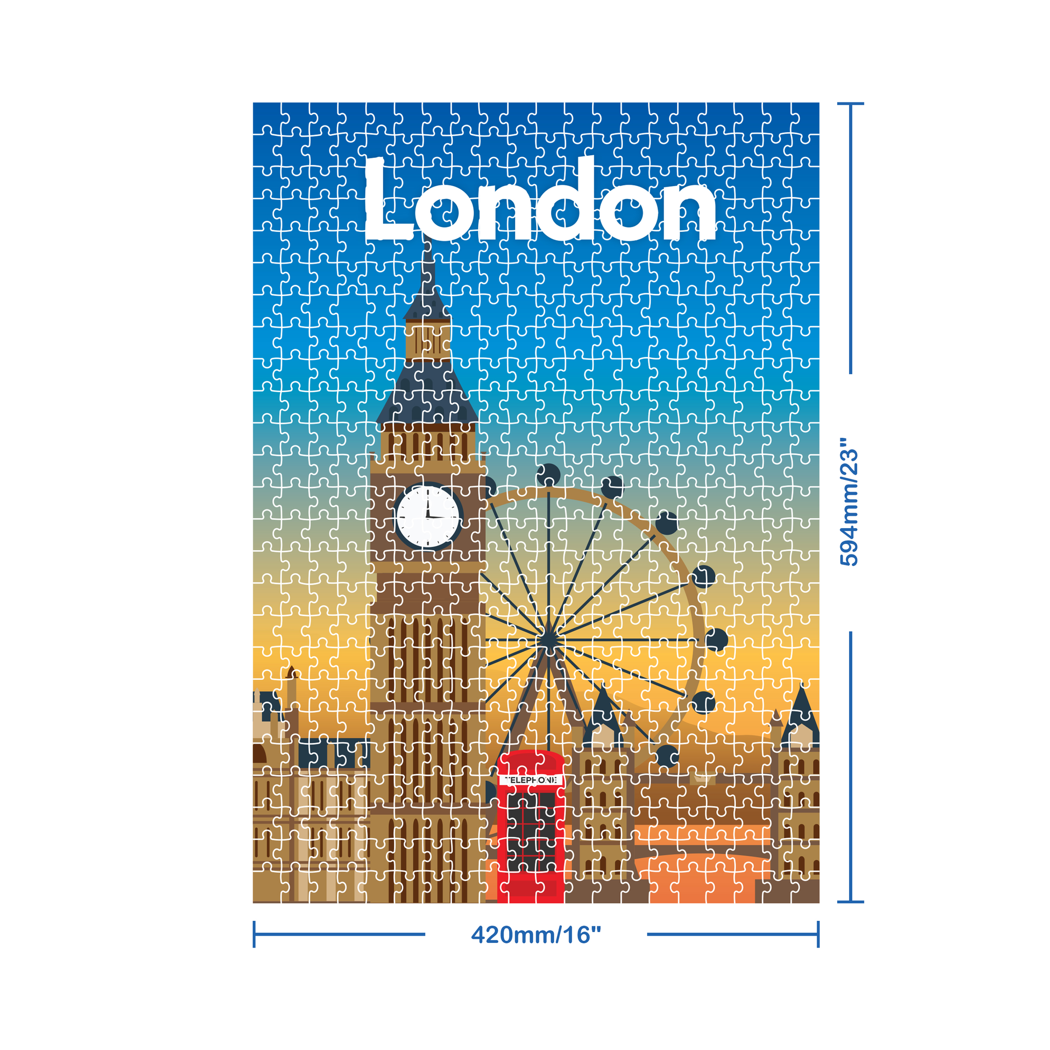 Travel Poster 300pc Jigsaw: London