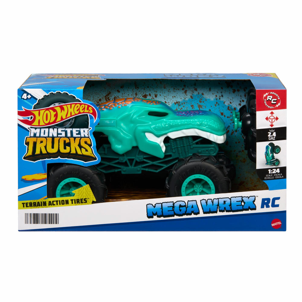 Hot Wheels Remote Control Monster Truck 1:24 Mega Wrex toy.