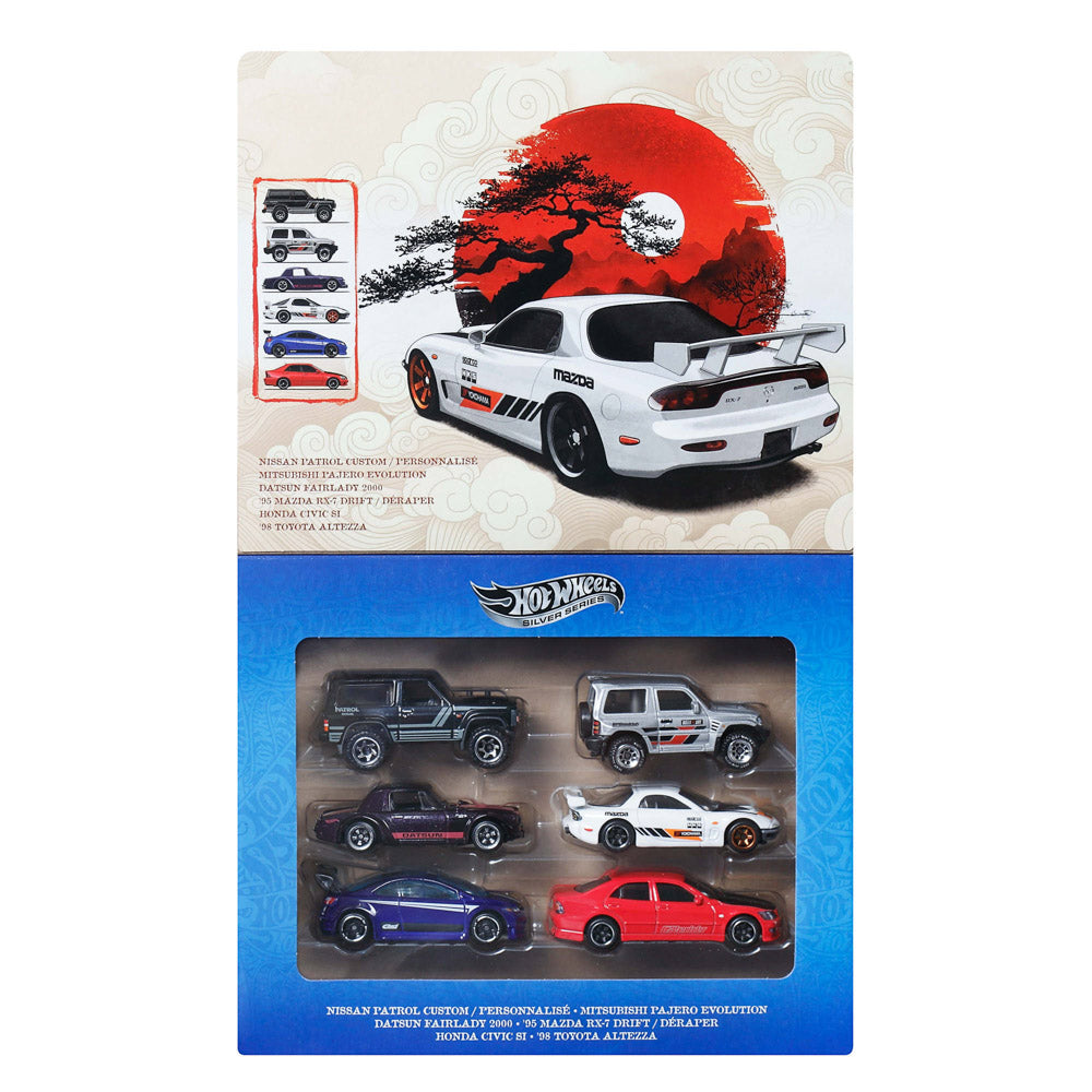 Hot Wheels Streets of Japan Multipack toy cars.