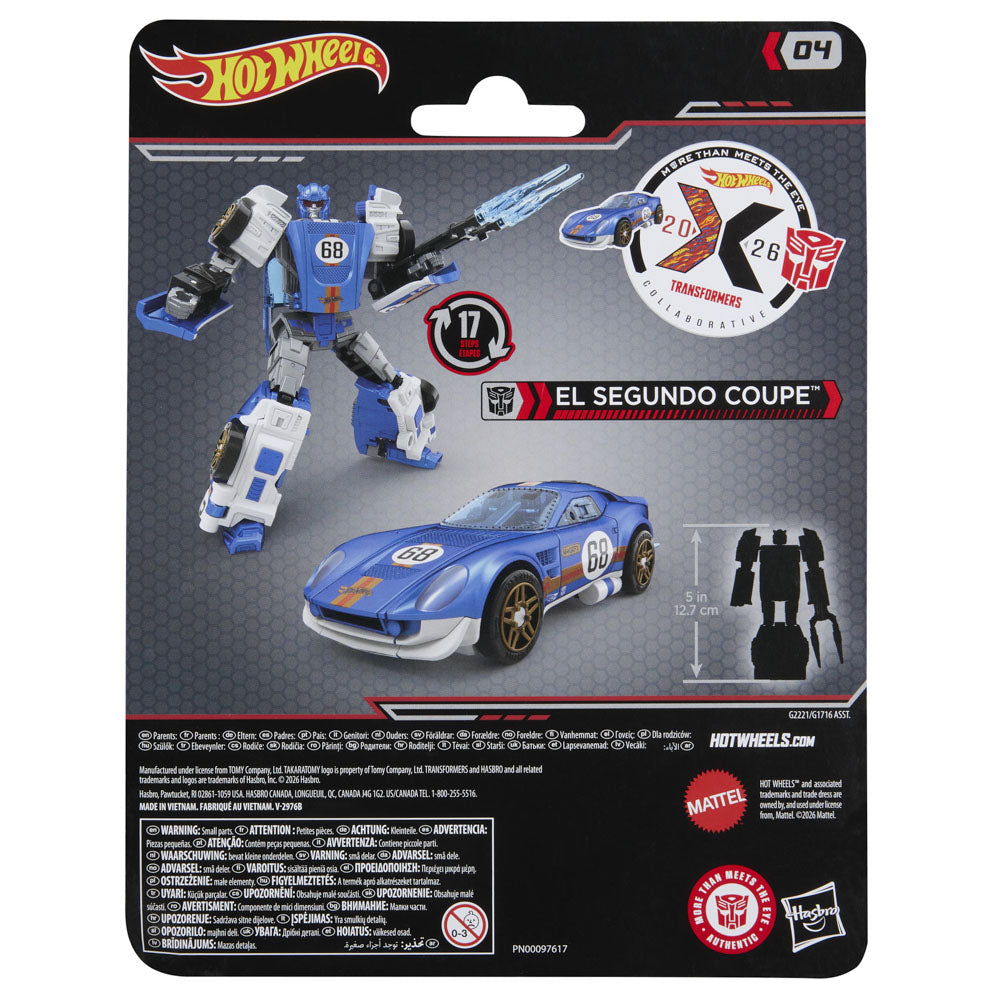 Hot Wheels x Transformers 5 Inch Action Figure - El Segundo Coupe toy.