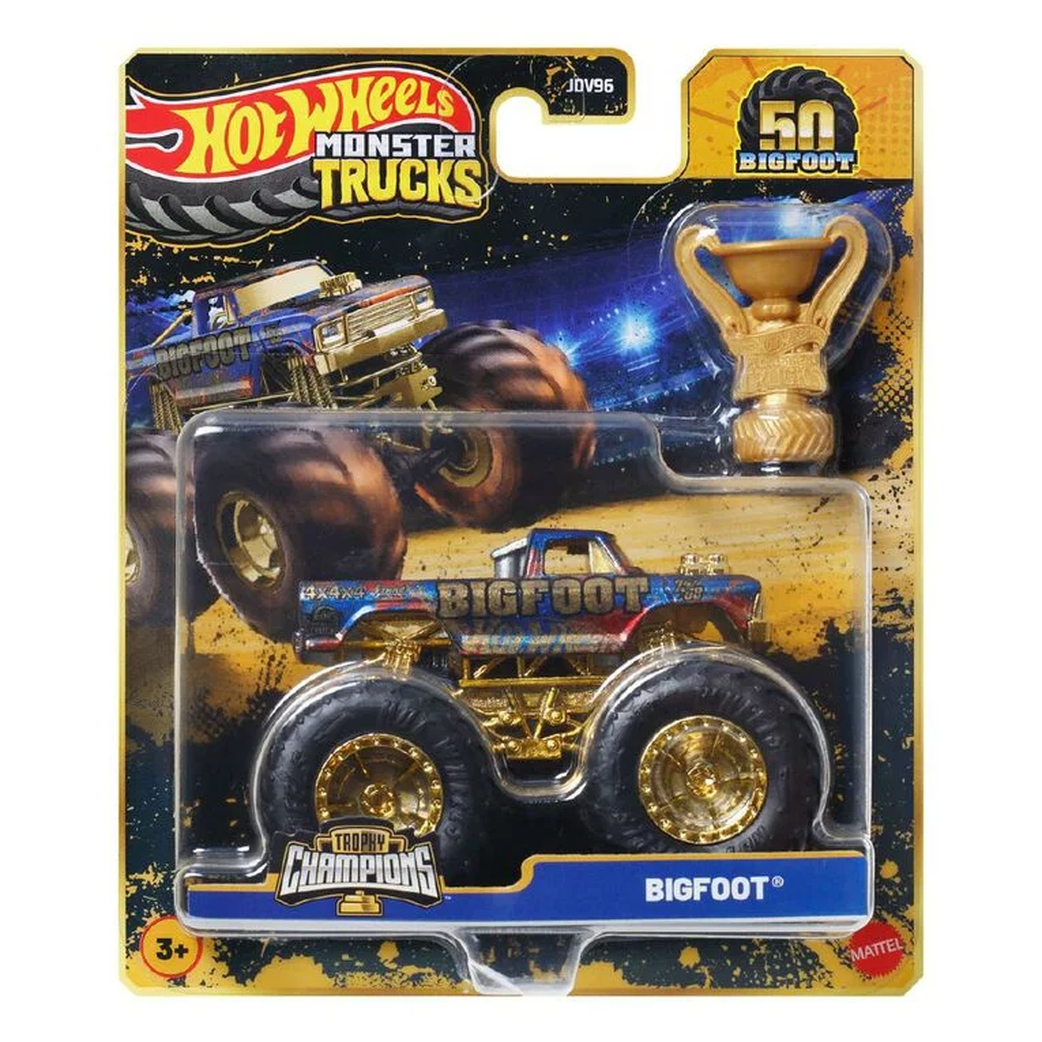 Hot Wheels Monster Trucks Bigfoot Trophy Champions Die-Cast Assortment
