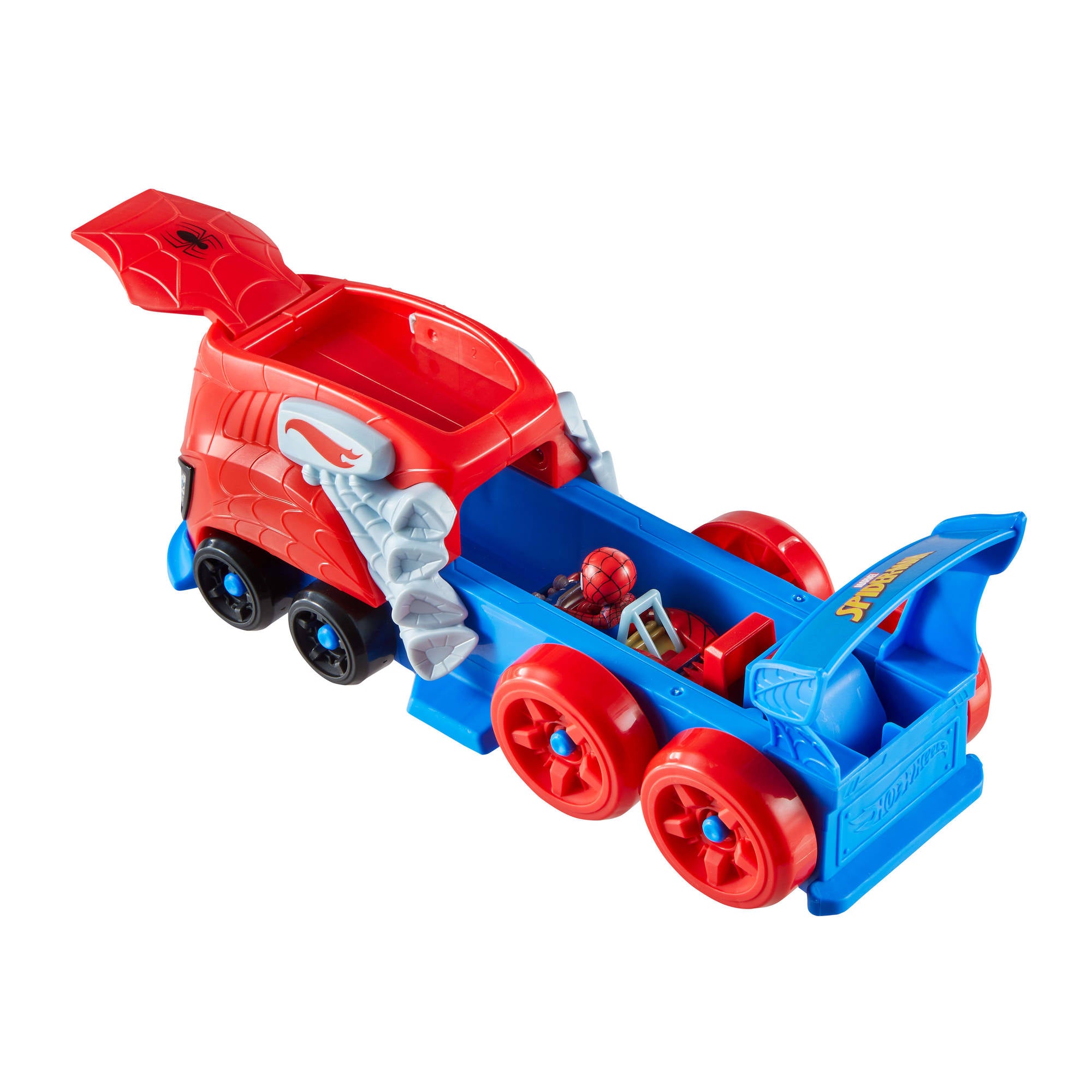 Hot Wheels RacerVerse Spider-Man Launcher car truck playset