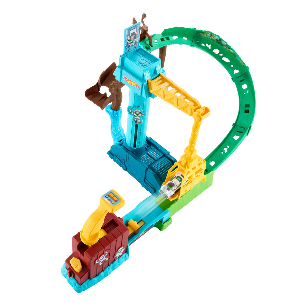 Hot Wheels Superstar Speeders Toy Story 5 Hi-Tech Buzz Lightyear's Star Command Adventure Trackset