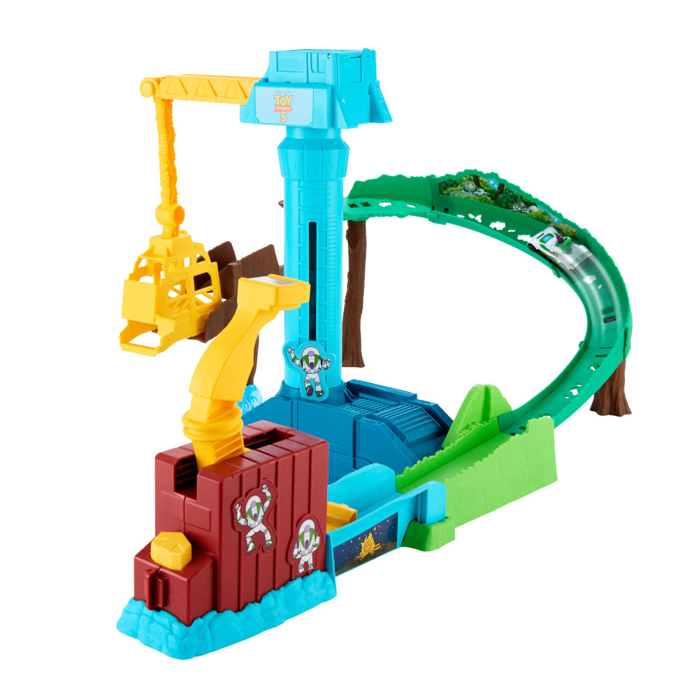 Hot Wheels Superstar Speeders Toy Story 5 Hi-Tech Buzz Lightyear's Star Command Adventure Trackset
