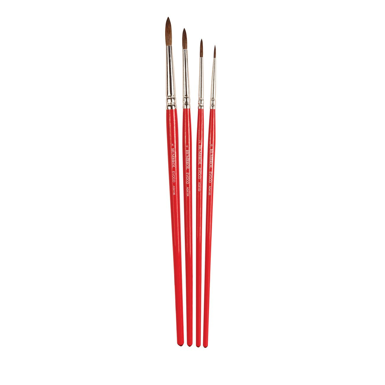 Humbrol Evoco Brushes 4 Pack
