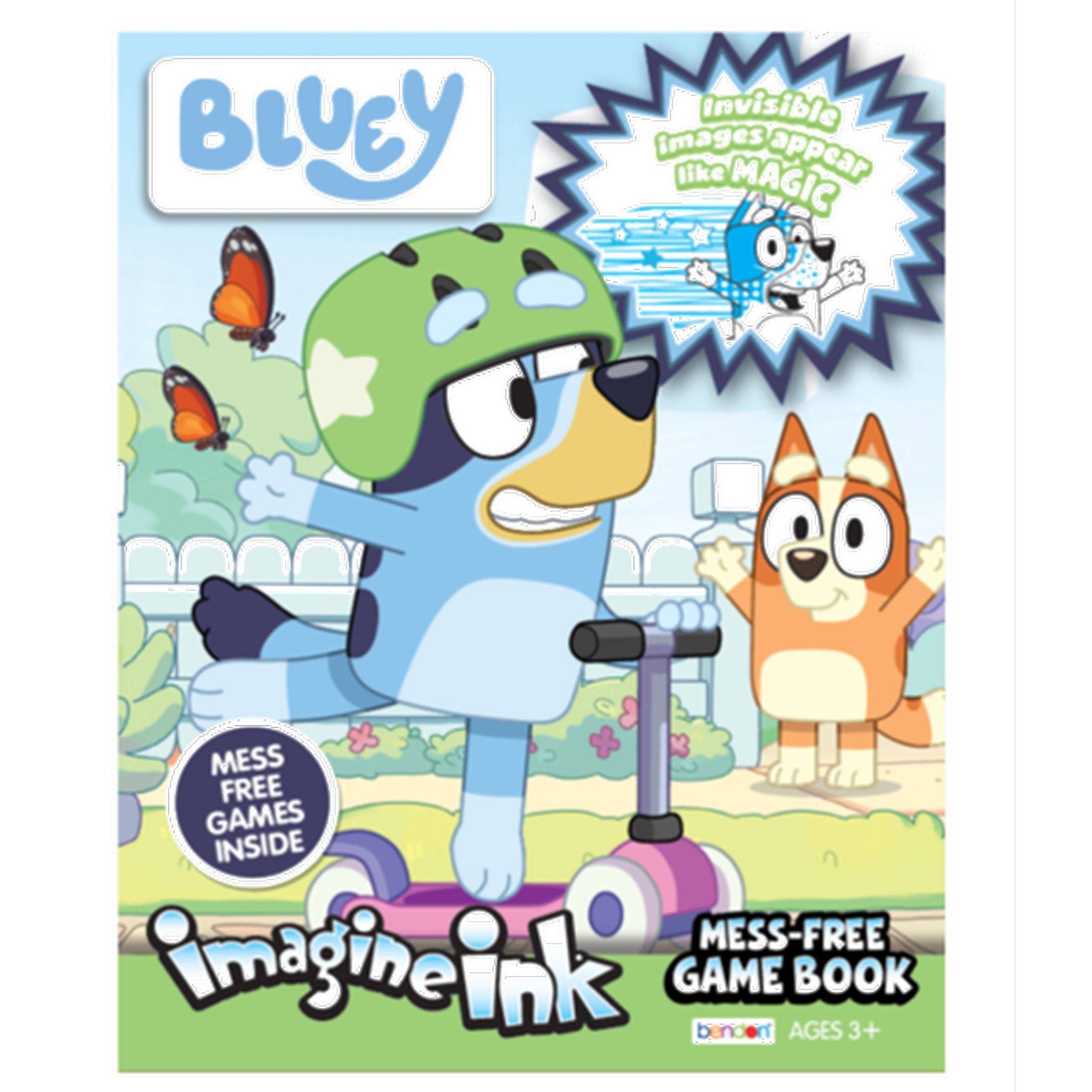 Inkredibles Bluey Invisible Ink Colouring And Activity Book