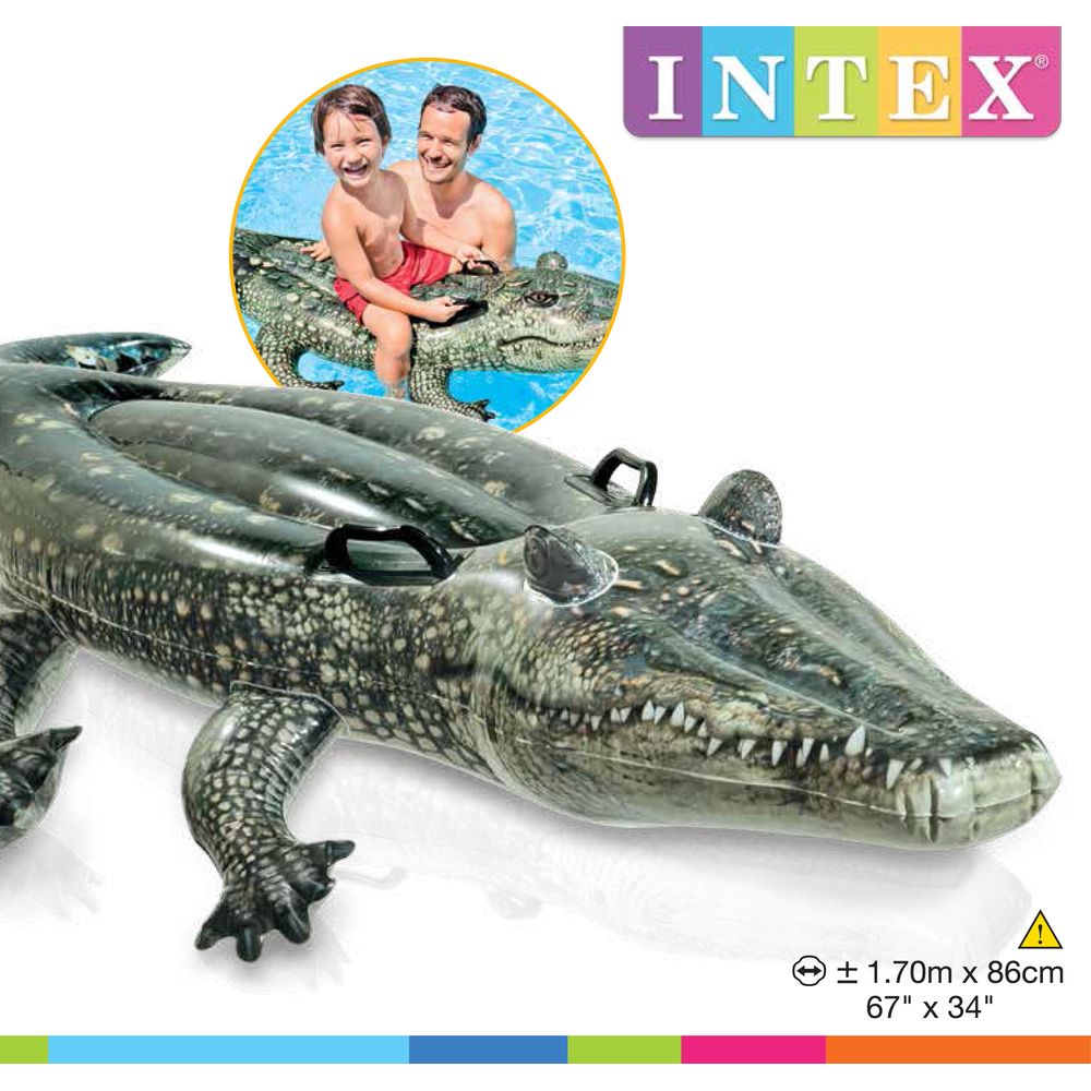 Intex Crocodile Ride-On Pool Float