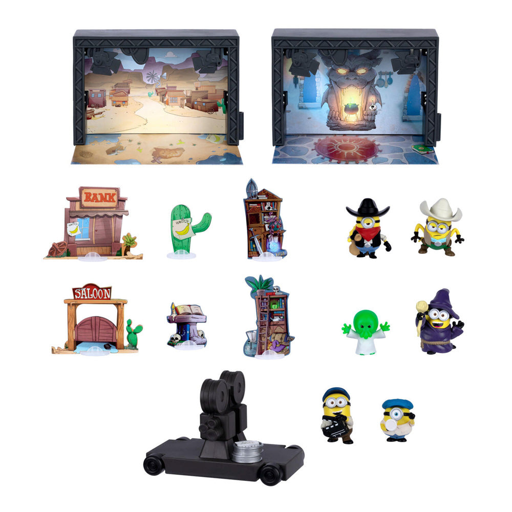 Figures included in the Illumination's Minions & Monsters Backlot Studio Set