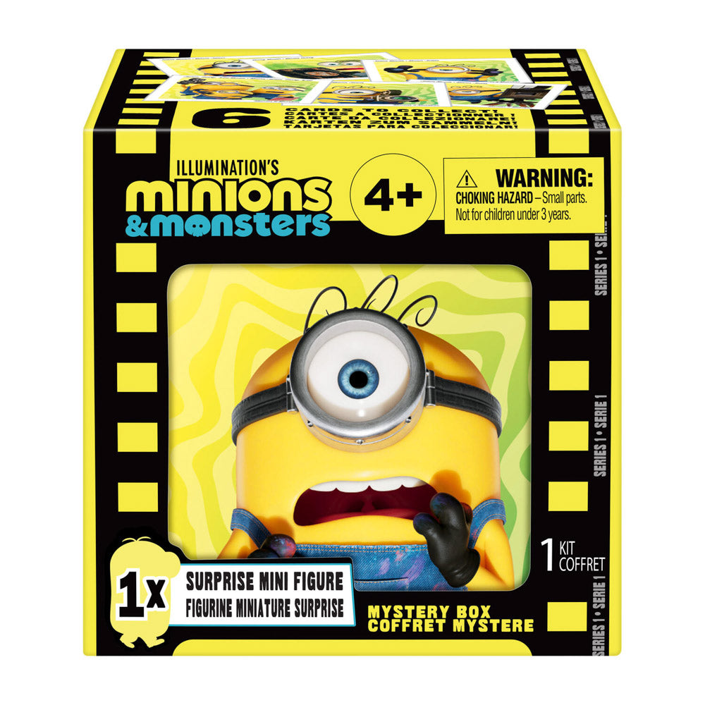 Illumination's Minions & Monsters Mini Figure Mystery Box toy, in packaging