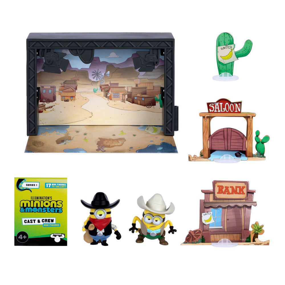 Accessories in the Illumination's Minions & Monsters Old Western Sound Stage Playset