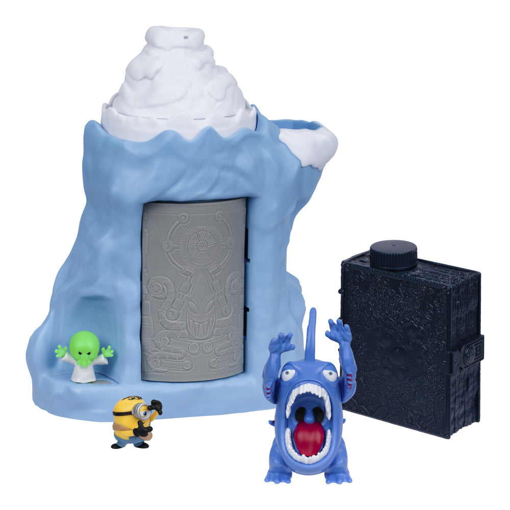 Mountain and figures in the Illumination's Minions & Monsters Quest For The Monster Playset toys