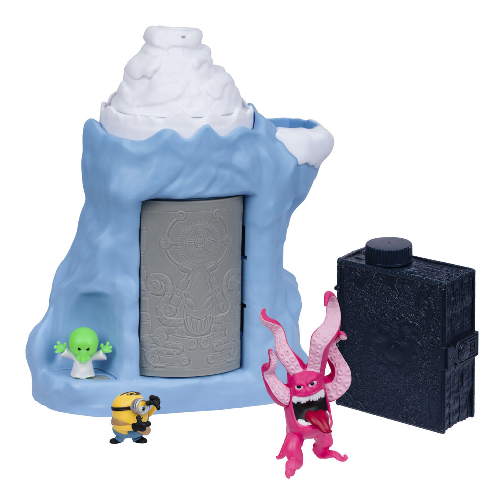 Mountain and figures in the Illumination's Minions & Monsters Quest For The Monster Playset toys