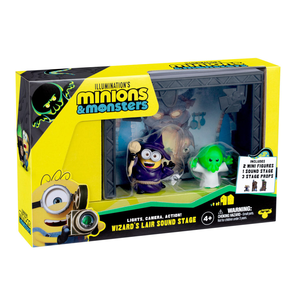 Illumination's Minions & Monsters Wizard's Lair Sound Stage Playset, in packaging