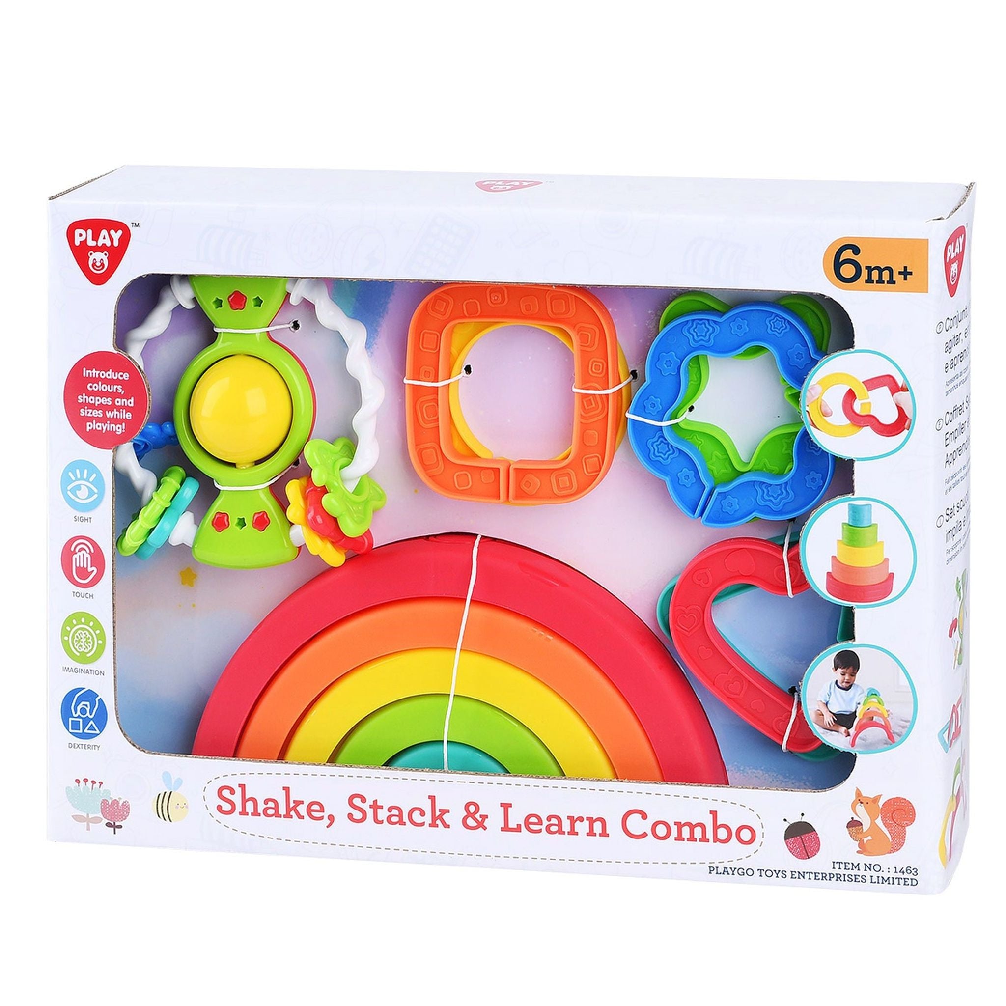 Playgo Toys Shake, Stack & Learn Combo