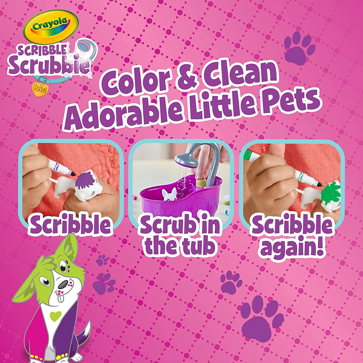 Crayola Scribble Scrubbie Pets Bath Tub Playset - Toyworld NZ