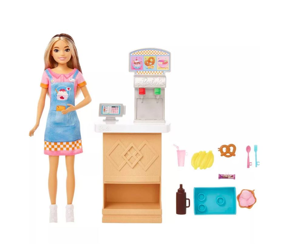 Barbie Doll And Accessories Skipper First Job Snack Bar Playset - Toyworld NZ