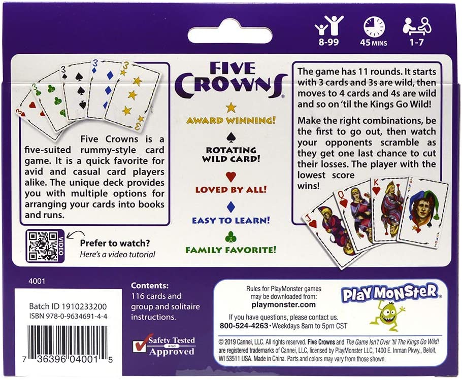 Five Crowns Card Game