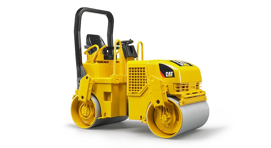 Bruder Compact Construction Vehicle - CAT Asphalt Drum Compactor