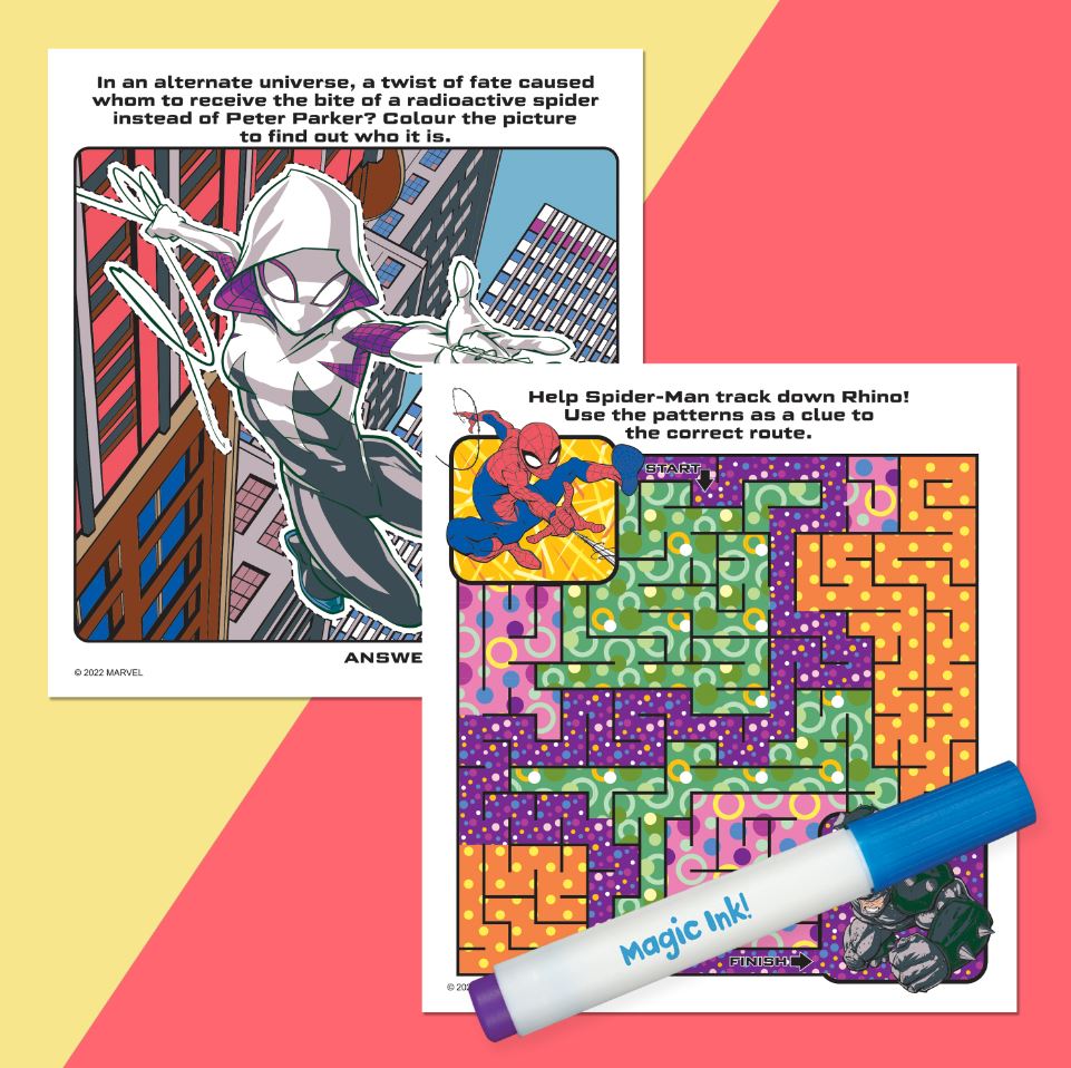 Inkredibles Marvel Spider-Man Magic Ink Pictures