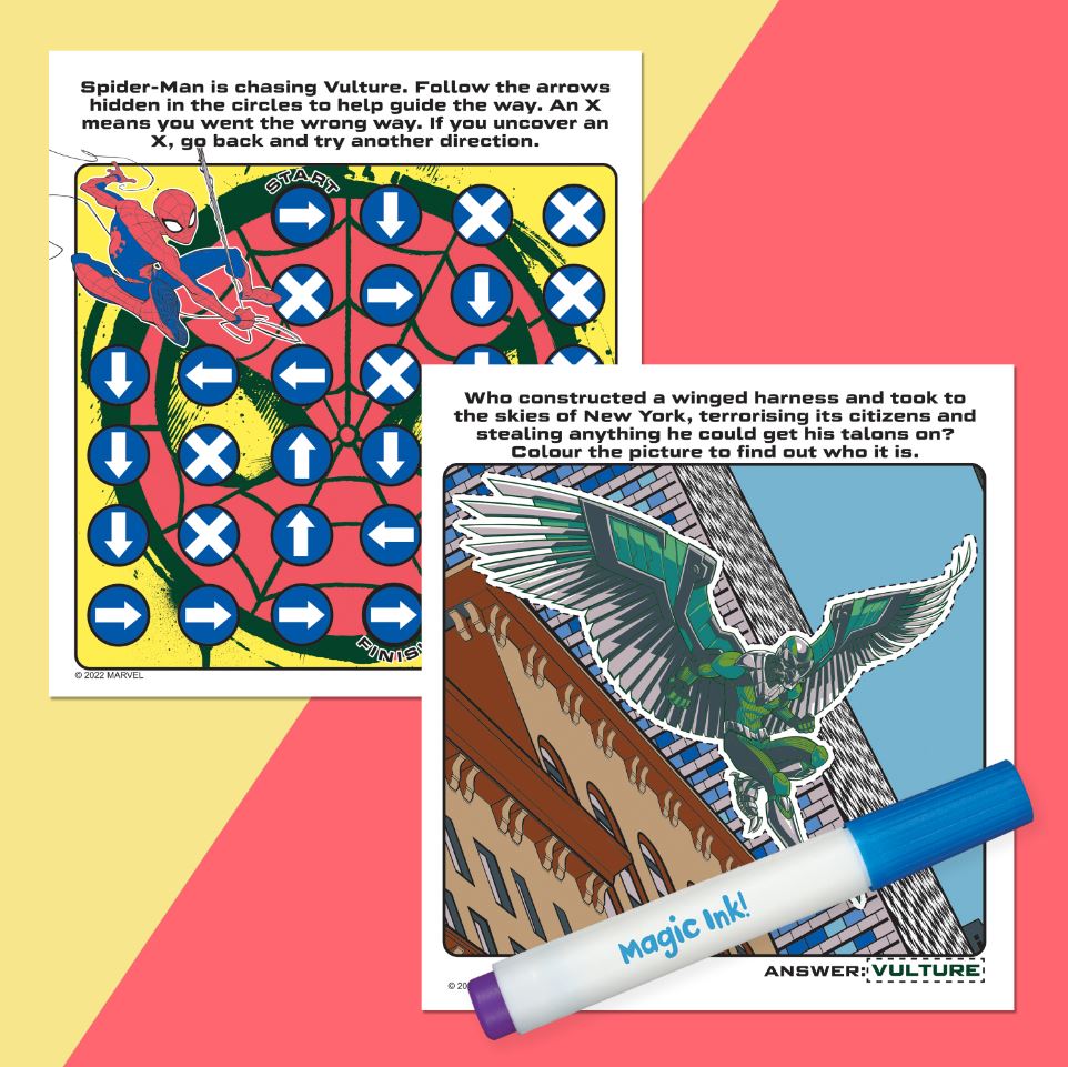 Inkredibles Marvel Spider-Man Magic Ink Pictures