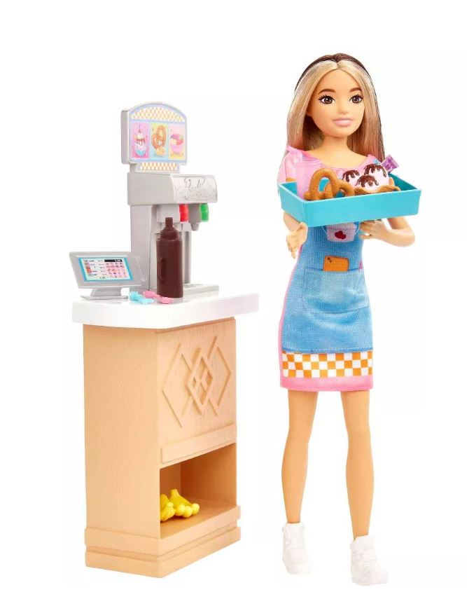 Barbie Doll And Accessories Skipper First Job Snack Bar Playset - Toyworld NZ