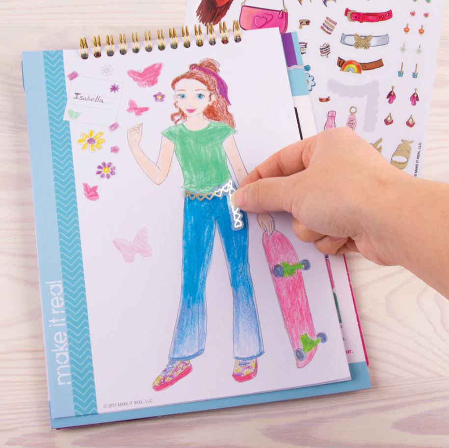 Make It Real Blooming Vibes Fashion Design Sketchbook