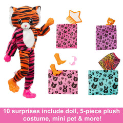 Barbie Cutie Reveal Jungle Series Tiger Doll