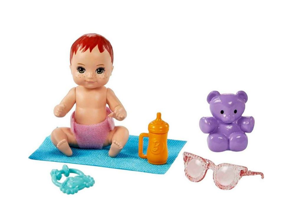 Barbie Skipper Babysitters Inc. Doll & Accessory - Brunette/Purple Hair & Stroller